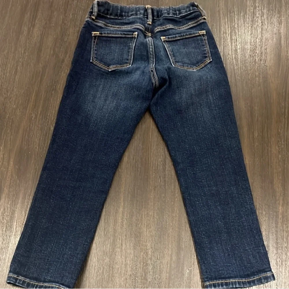 Old Navy Girls Jeggings Leopard Print and Dark Denim Skinny Jeans 7